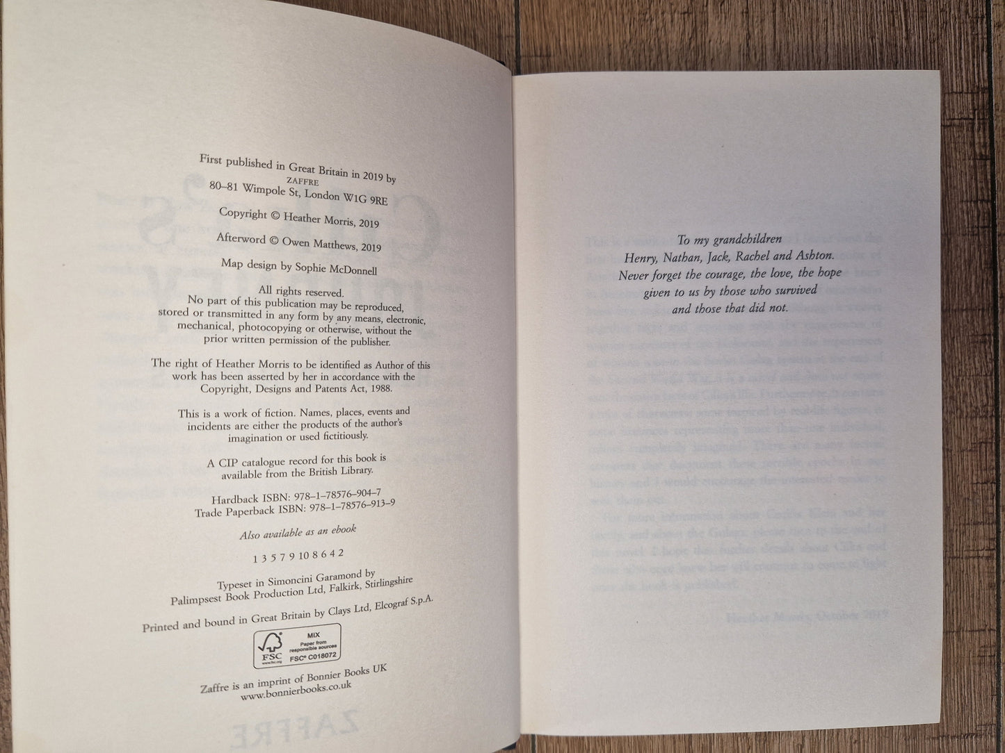 Cilka's Journey by Heather Morris (First Edition)