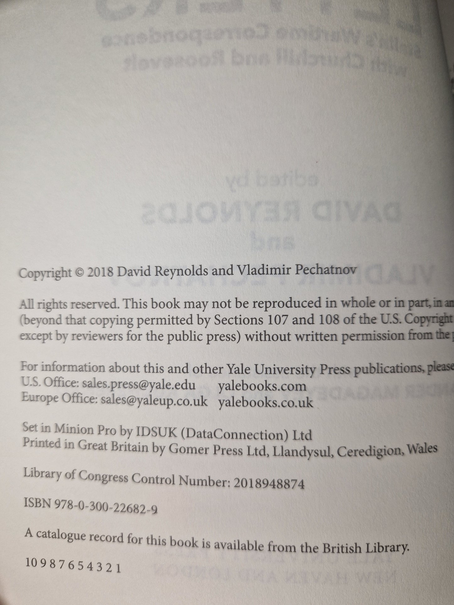 The Kremlin Letters by David Reynolds and Vladimir Pechatnov (First Edition)