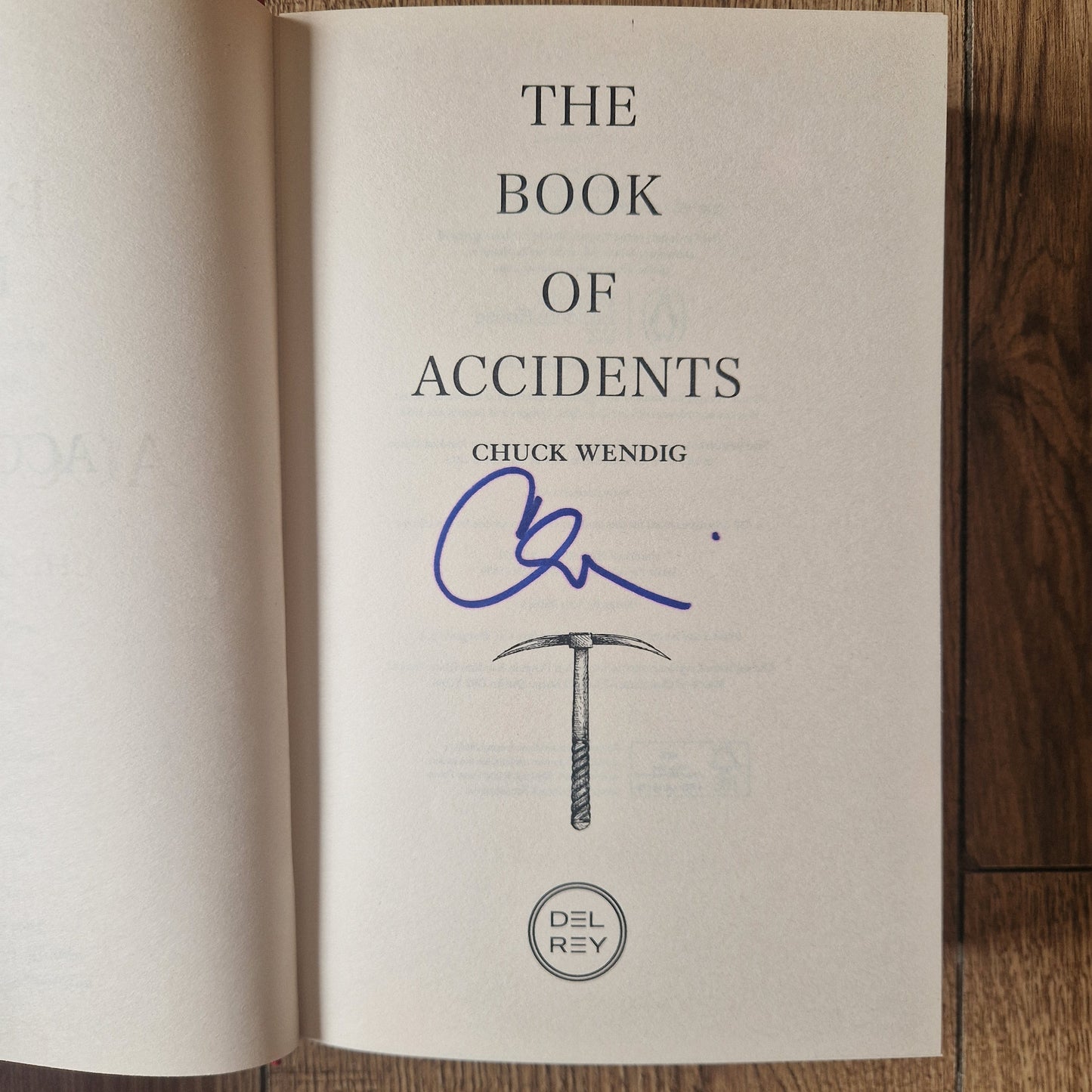 The Book of Accidents by Chuck Wendig (Signed)