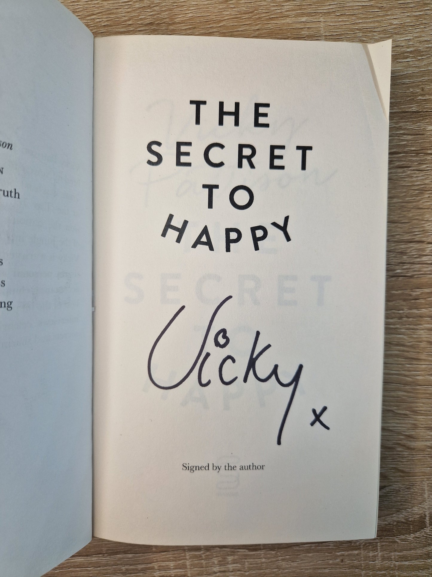 The Secret To Happy by Vicky Pattison (Signed)